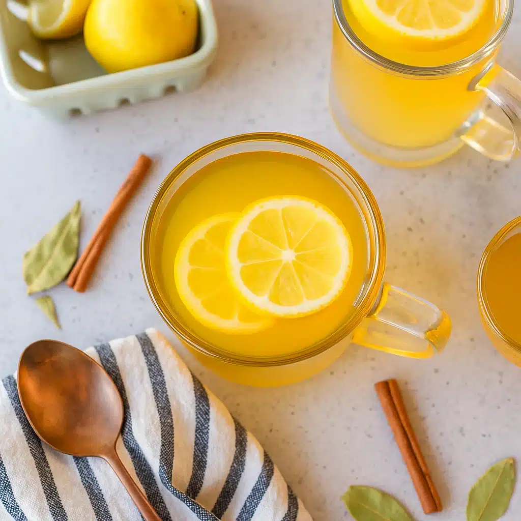 bay leaf tea for weight loss with lemon and natural herbs