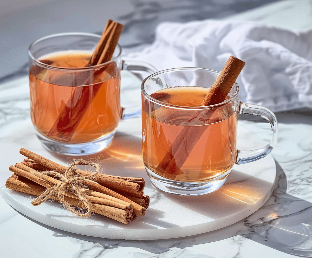 Cinnamon water in a glass for weight loss