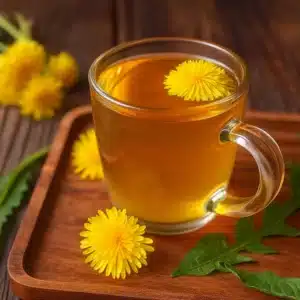 Dandelion Tea Recipe – A Natural Detox & Weight Loss Drink 1 dandelion tea recipe in glass mug