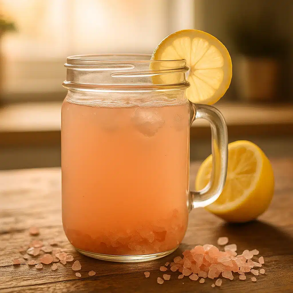 Pink salt weight loss recipe with lemon and Himalayan salt