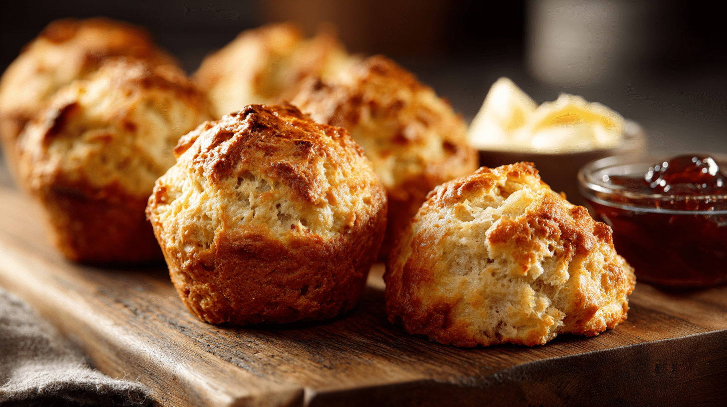 Air fryer Irish soda bread breakfast bites with golden crust